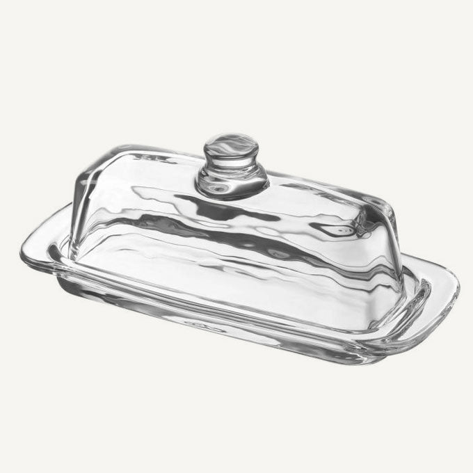Glass Butter Dish with Lid