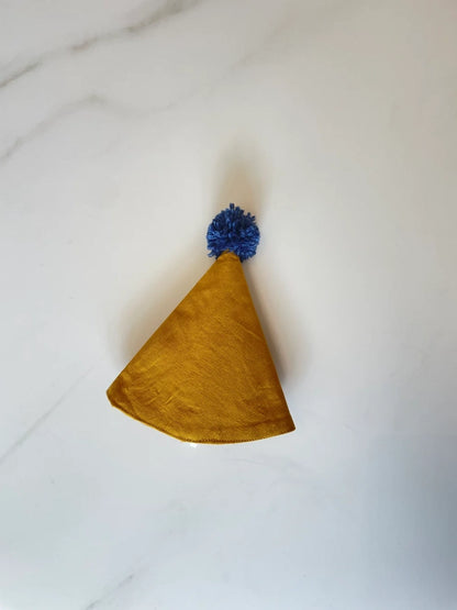 Linen Birthday Hat - Ochre