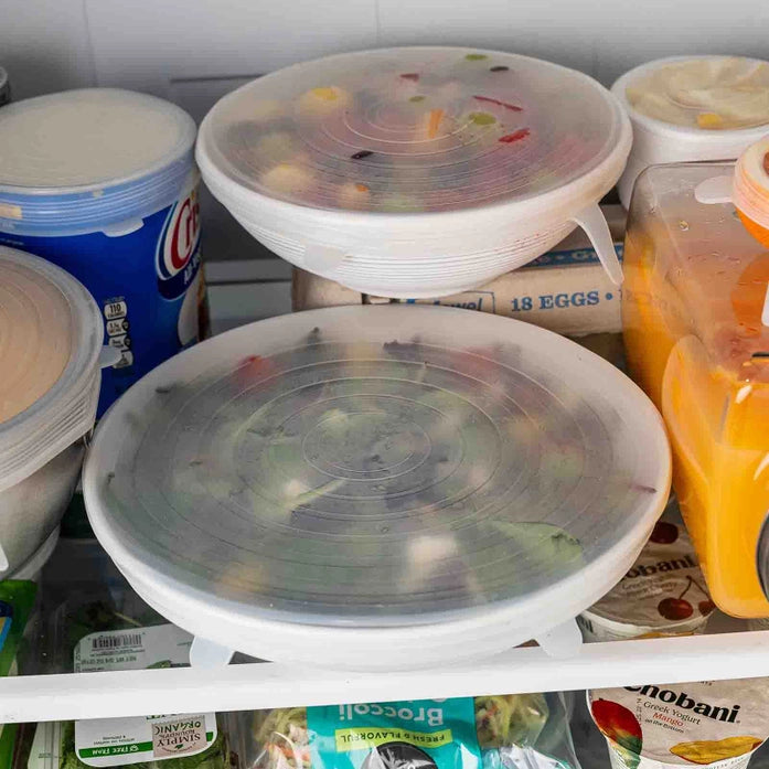 Round Stretch Storage Lids - 6pk