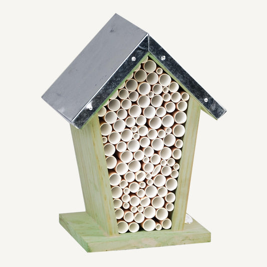 Bee House with Paper Straws