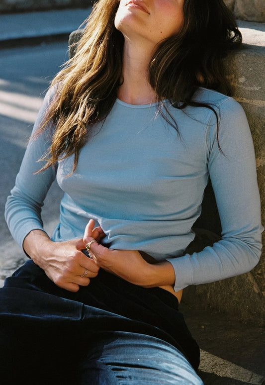 Bebe Organic Long Sleeve - Blue
