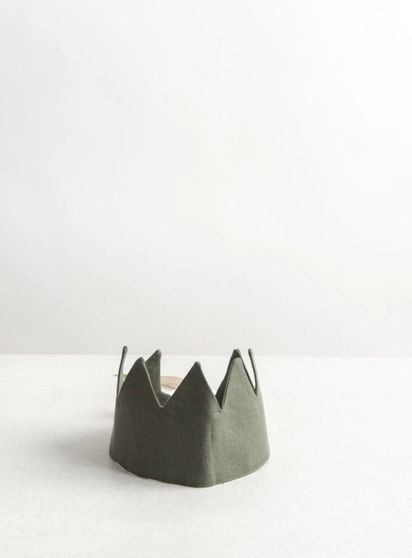 Linen Crown - Forest Green