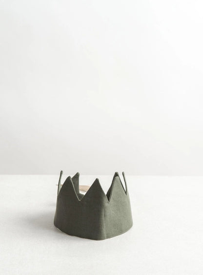 Linen Crown - Forest Green