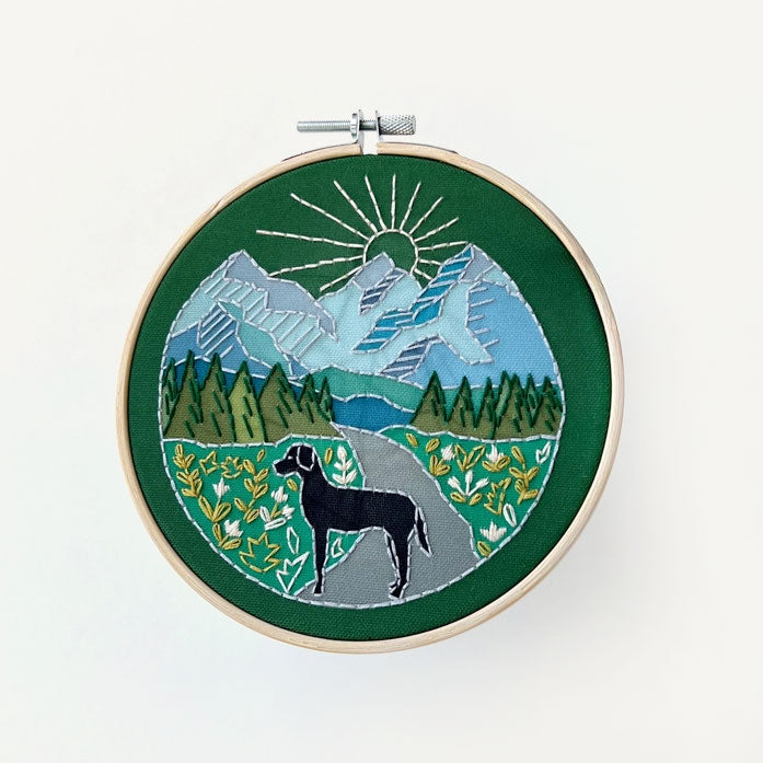 Trail Dog Embroidery Kit