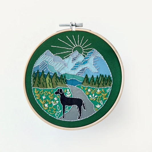 Trail Dog Embroidery Kit