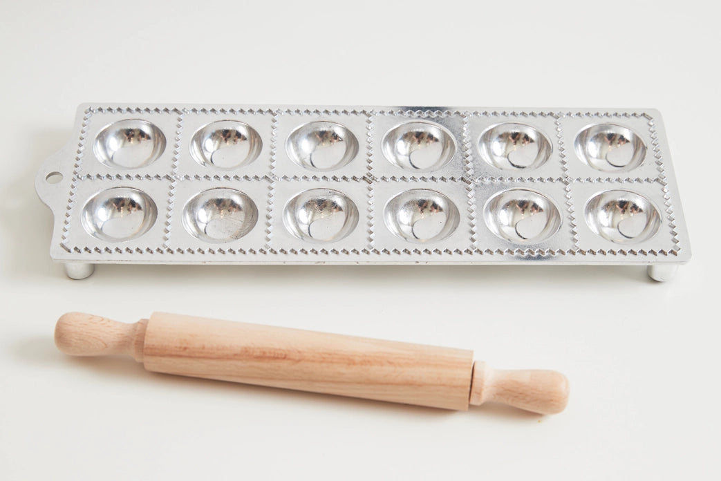 Italian 12pc Ravioli Mold & Roller