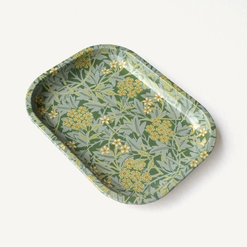 Metal Vintage William Morris Jasmine Pattern Tray