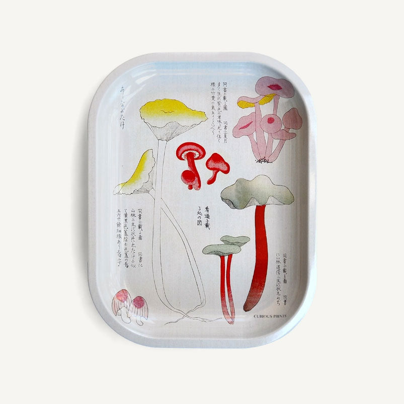 Metal Vintage Japanese Mushroom Tray
