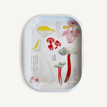 Metal Vintage Japanese Mushroom Tray