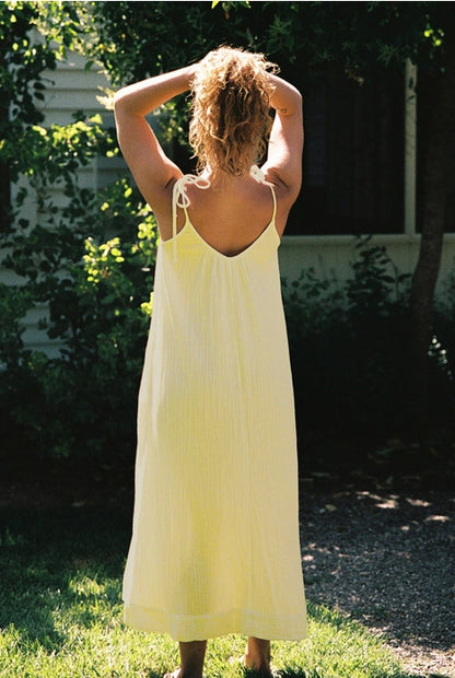 Organic Gauze Dress - Ivory