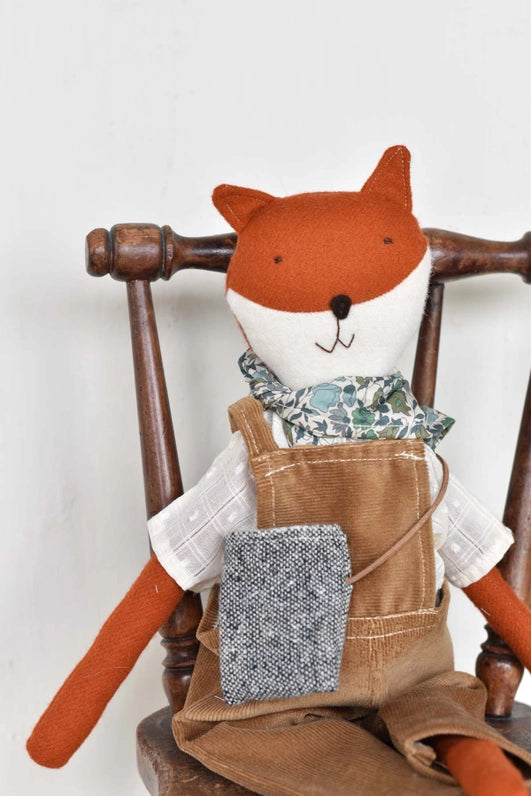 Florette the Fox Doll - Overalls