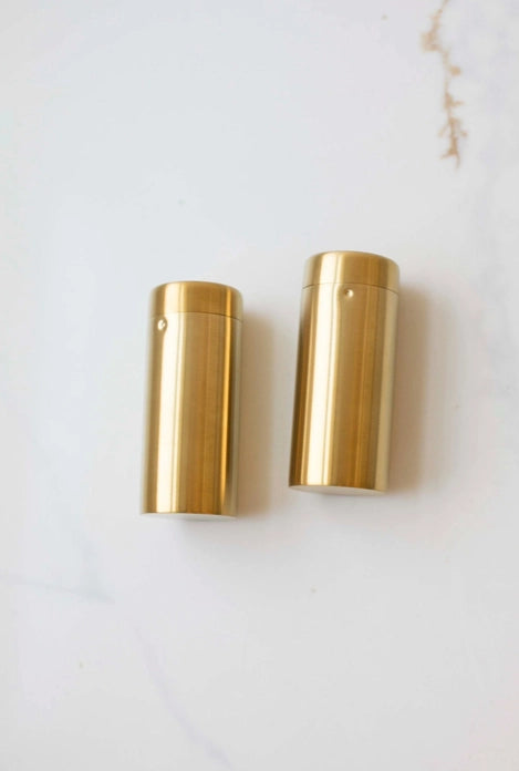 Brass Salt and Pepper Shaker Set