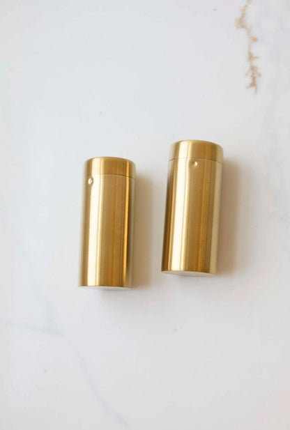 Brass Salt and Pepper Shaker Set