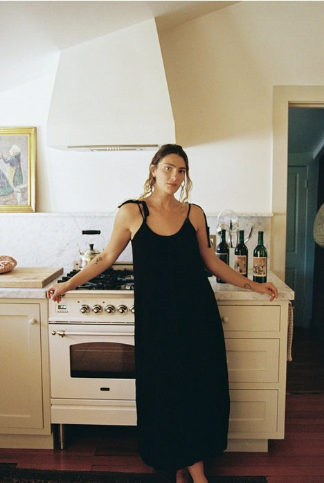 Organic Gauze Dress - Black