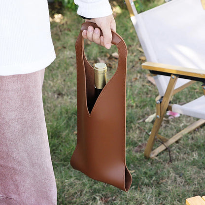 Leather Wine and Liquor Tote