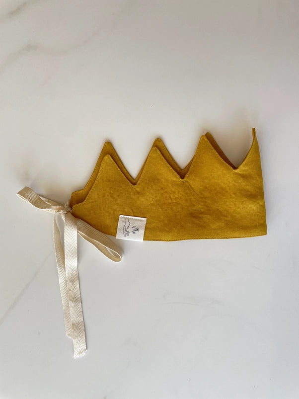 Linen Crown - Burnt Orange