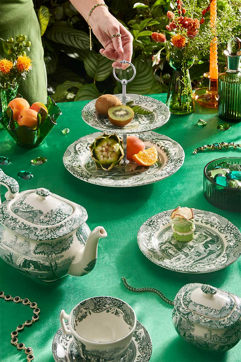 Green Italian Soup Plate 9in