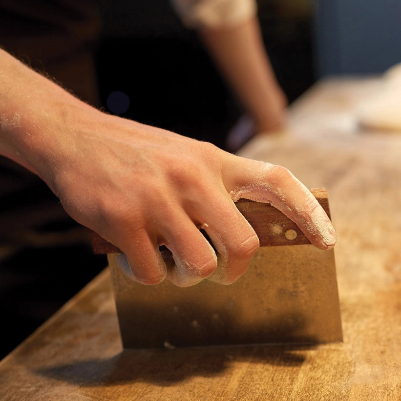 Wood Handle Dough Scraper