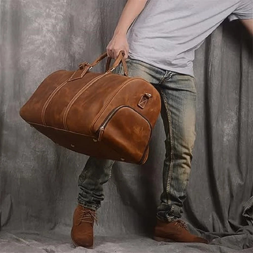 Leather Weekender Bag
