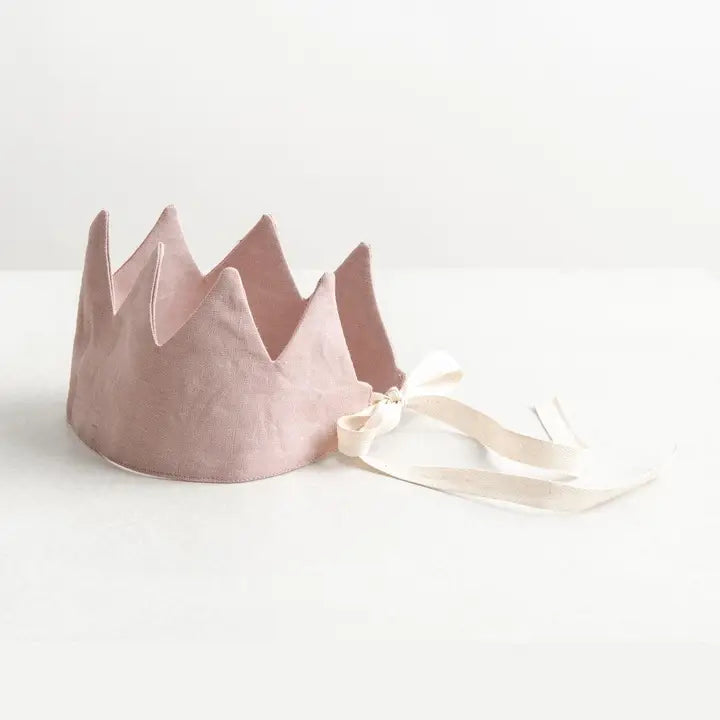 Linen Crown - Dusty-Pink