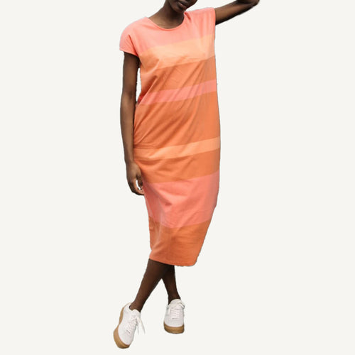 Dana-Jo Dress - Coral Stripe