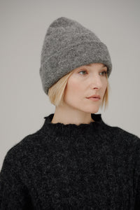 Alpaca Andes Beanie - Grey/Melange