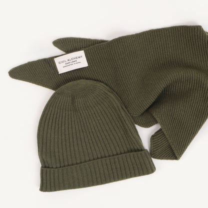 CA Cashmere Beanie - Bay Leaf