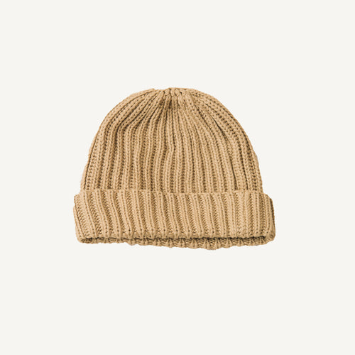 Hilda Organic Knitted Hat - Sand