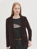 Stretch Corduroy Blazer - Brown