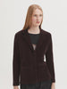 Stretch Corduroy Blazer - Brown