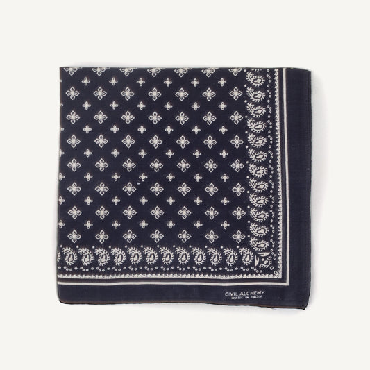 CA Bandana - Navy/White