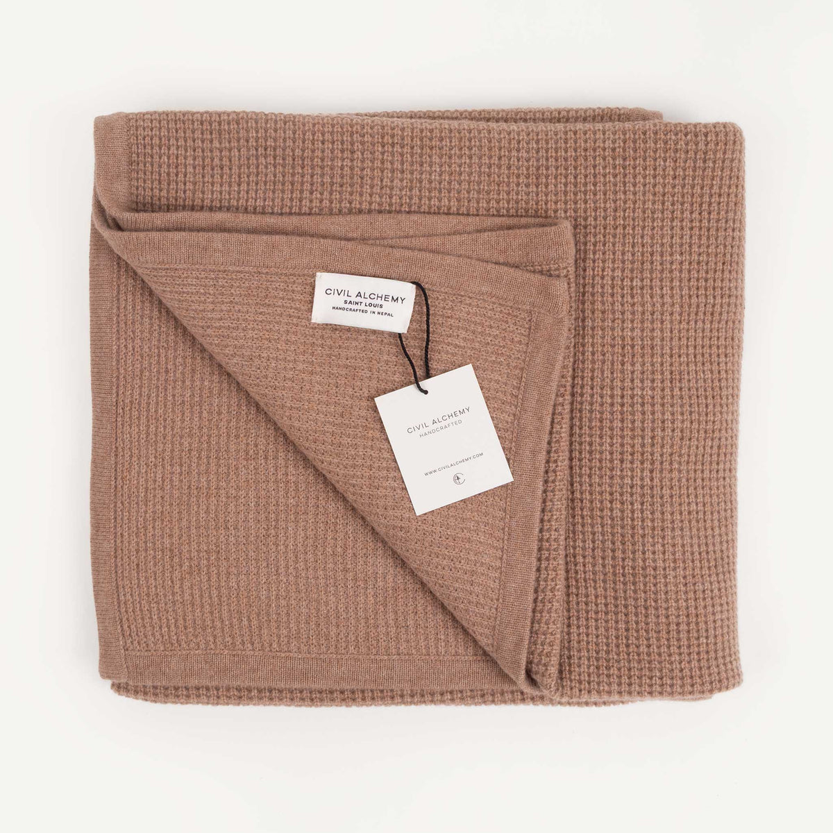 CA Cashmere Throw - Fawn