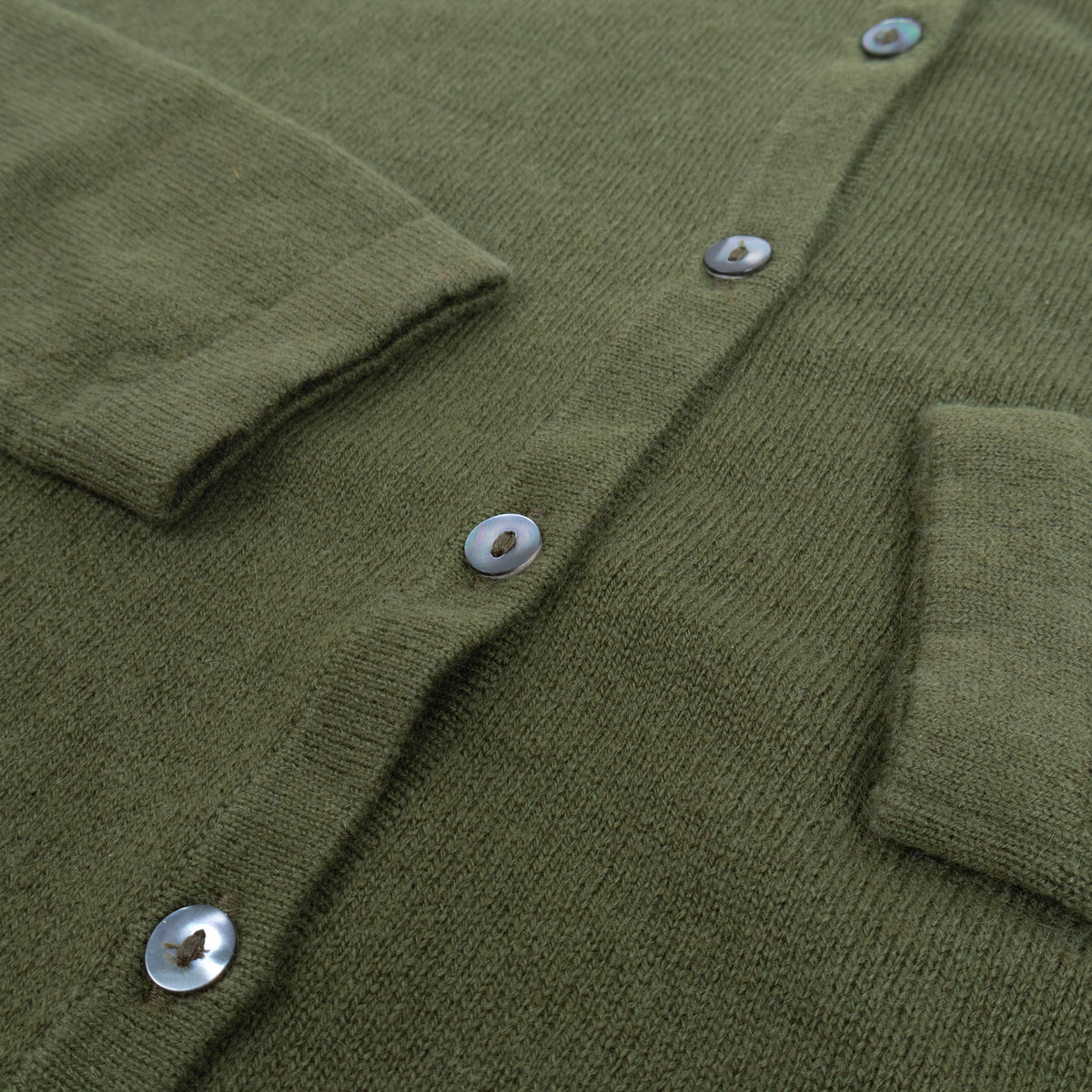 CA Cashmere Cardigan - Bay Leaf