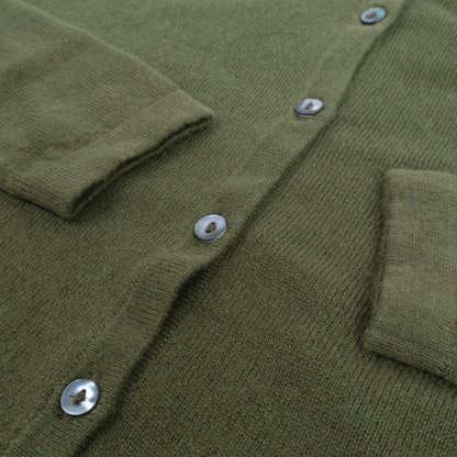 CA Cashmere Cardigan - Bay Leaf