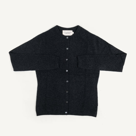 CA Cashmere Cardigan - Charcoal