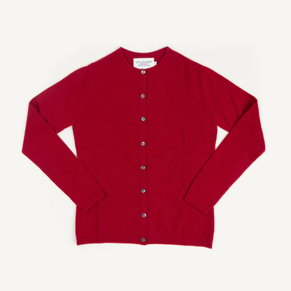 CA Cashmere Cardigan - Garnet