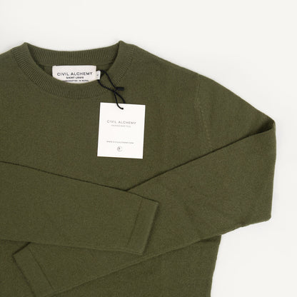 CA Cashmere Crew - Bay Leaf