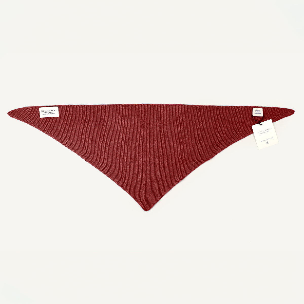 CA Cashmere Scarf - Garnet