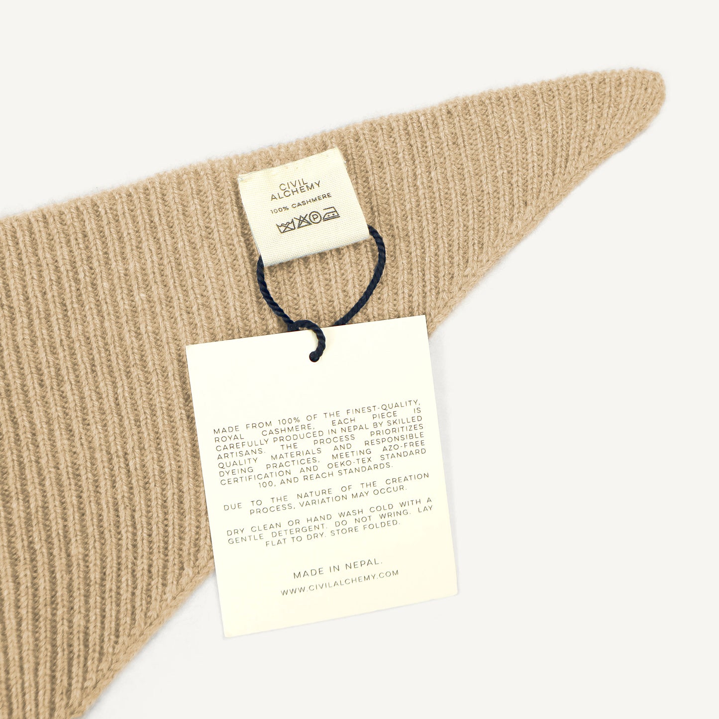 CA Cashmere Scarf - Chanterelle
