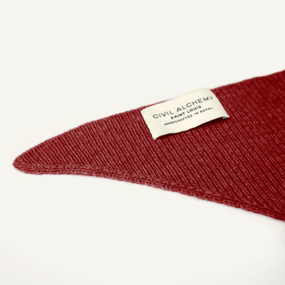 CA Cashmere Scarf - Garnet