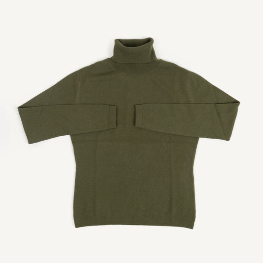 CA Cashmere Turtleneck - Bay Leaf