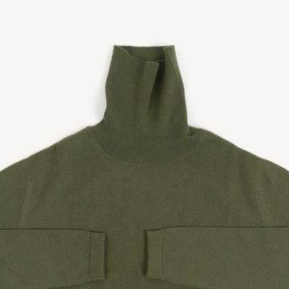 CA Cashmere Turtleneck - Bay Leaf