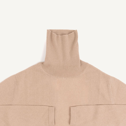 CA Cashmere Turtleneck - Chanterelle