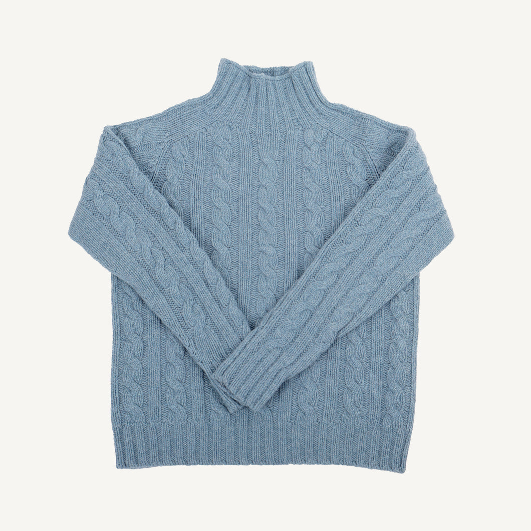 Green Lambswool Roll Neck Sweater