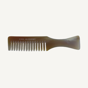 Long Horn Comb with Handle