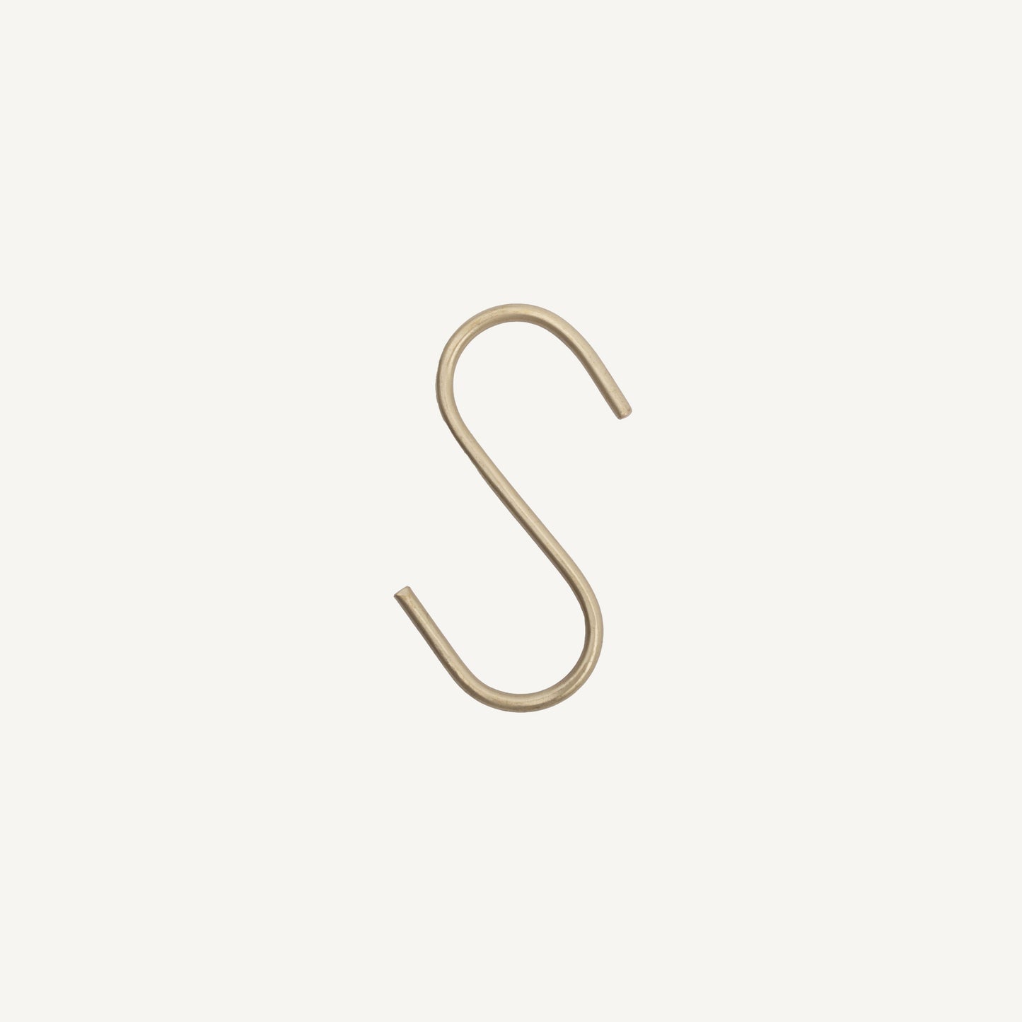 Medium S Hook Brass