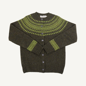 Pine Shadow Fair Isle Cardigan