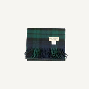 Tartan Blue Green Cashmere Scarf