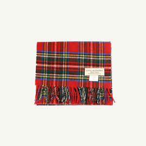 Tartan Red Cashmere Scarf