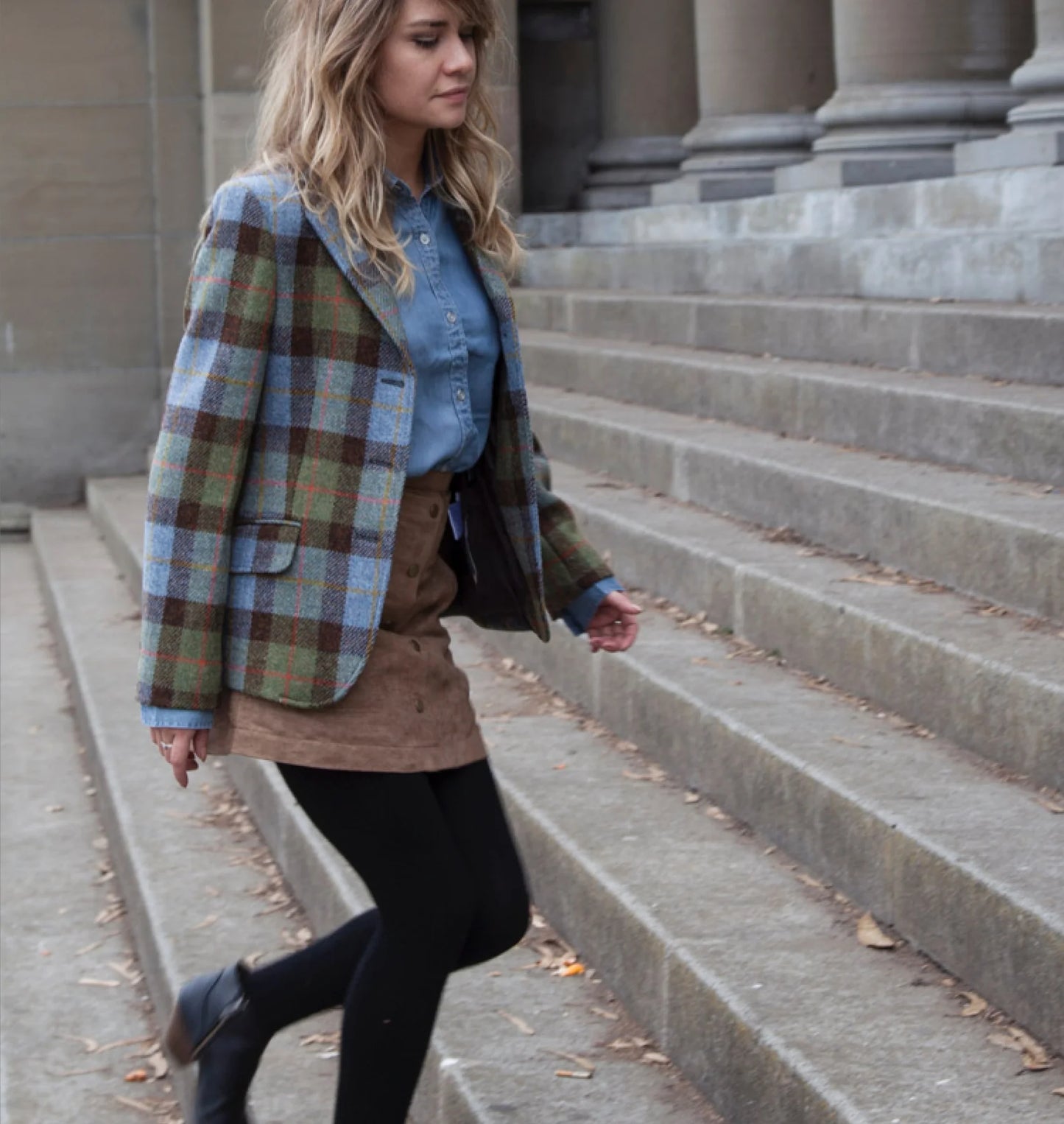 Claire Jacket - Green/Blue